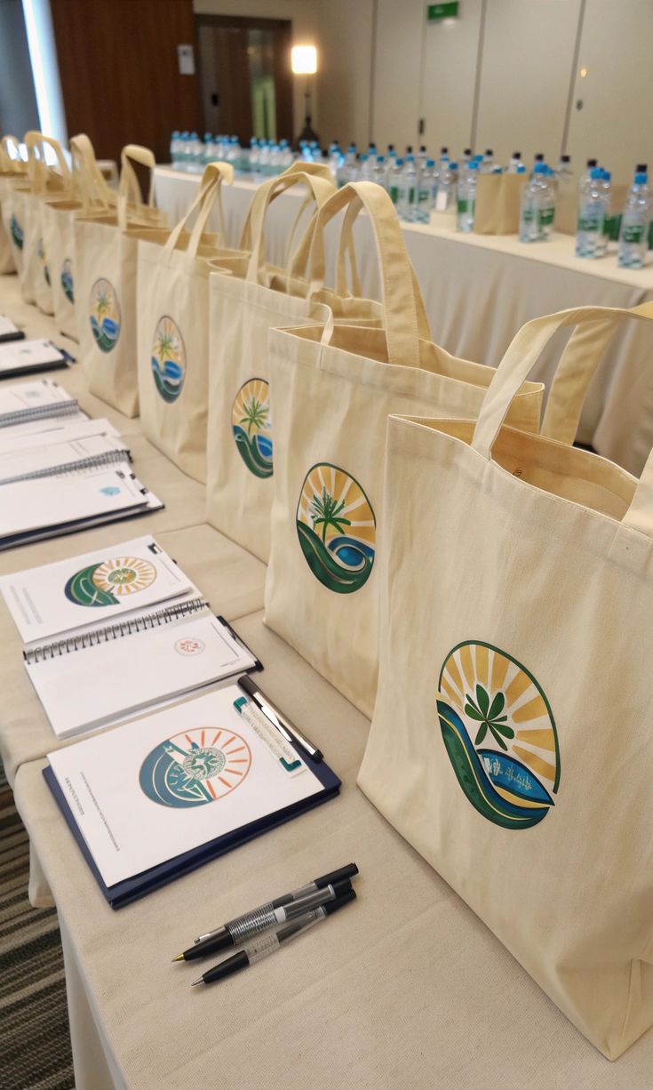 Custom event merchandise and promotional tote bags for corporate conferences India